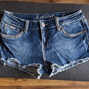 L.A. Idol Distressed Blue Jean Shorts